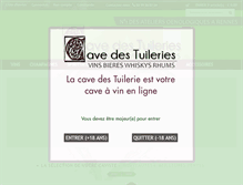 Tablet Screenshot of la-cave-des-tuileries.fr
